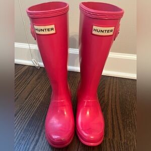 Kids Hunter Tain Boots- Hot Pink